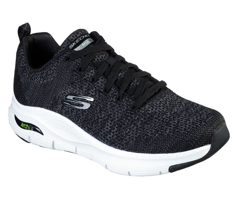Skechers Herr Svarta/Vita Sneakers - Arch Fit - Paradyme - Sverige (ITCME-2350)